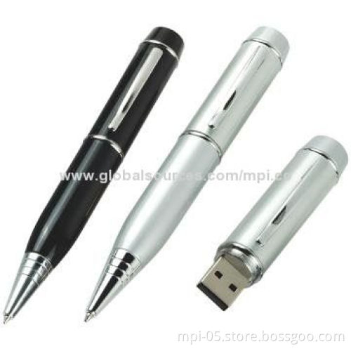 Pen-shaped USB Flash Drive, Supports Hot Plug-and-Play